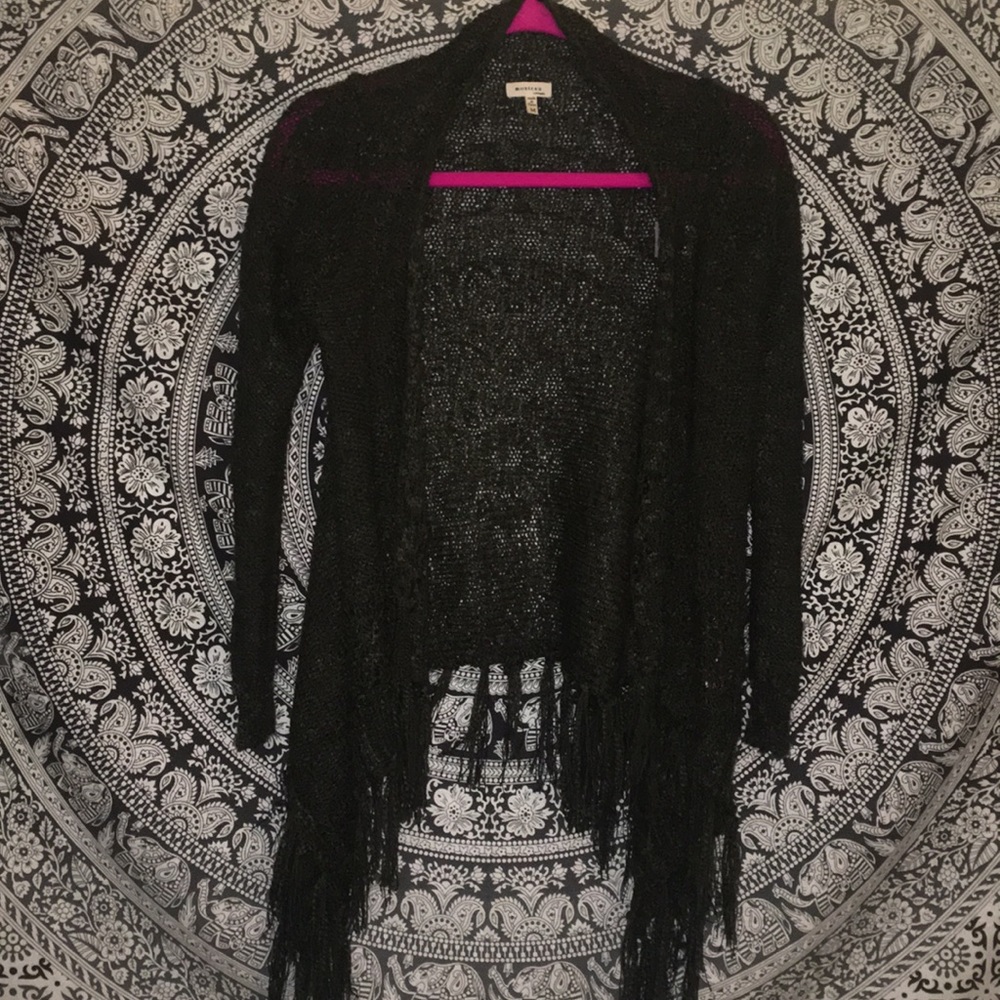 Dark greenish cardigan